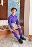 Baju Melayu Kids Luxury Bespoke Fit - Royal Purple