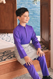 Baju Melayu Kids Luxury Bespoke Fit - Royal Purple