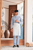 Baju Melayu Luxury Bespoke Fit - Fog Blue