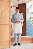 Baju Melayu Luxury Bespoke Fit - Fog Blue