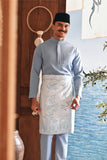 Baju Melayu Luxury Bespoke Fit - Fog Blue