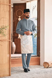 Baju Melayu Luxury Bespoke Fit - Ashley Blue