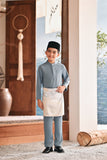 Baju Melayu Kids Luxury Bespoke Fit - Ashley Blue