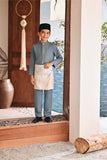 Baju Melayu Kids Luxury Bespoke Fit - Ashley Blue