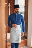 Baju Melayu Luxury Bespoke Fit - Dark Blue