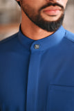 Baju Melayu Luxury Bespoke Fit - Dark Blue