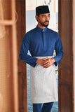 Baju Melayu Luxury Bespoke Fit - Dark Blue