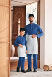 Baju Melayu Kids Luxury Bespoke Fit - Dark Blue