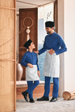 Baju Melayu Kids Luxury Bespoke Fit - Dark Blue