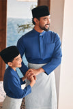 Baju Melayu Kids Luxury Bespoke Fit - Dark Blue