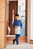 Baju Melayu Kids Luxury Bespoke Fit - Dark Blue