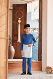 Baju Melayu Kids Luxury Bespoke Fit - Dark Blue