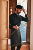 Baju Melayu Luxury Bespoke Fit - Black