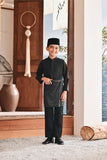 Baju Melayu Kids Luxury Bespoke Fit - Black