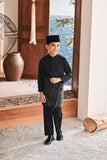 Baju Melayu Kids Luxury Bespoke Fit - Black