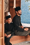 Baju Melayu Luxury Bespoke Fit - Black