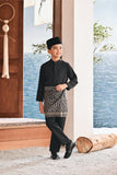 Baju Melayu Kids Luxury Bespoke Fit - Black