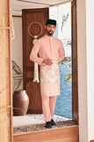 Baju Melayu Luxury Bespoke Fit - Peach Pink