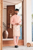 Baju Melayu Luxury Bespoke Fit - Peach Pink