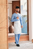 Baju Melayu Teluk Belanga Modern Smart Fit - Forever Blue