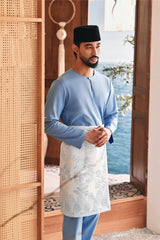 Baju Melayu Teluk Belanga Modern Smart Fit - Forever Blue