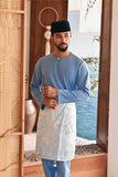 Baju Melayu Teluk Belanga Modern Smart Fit - Forever Blue