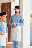 Baju Melayu Teluk Belanga Modern Smart Fit - Forever Blue