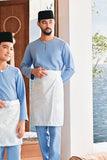 Baju Melayu Teluk Belanga Modern Smart Fit - Forever Blue