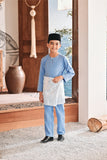 Baju Melayu Kids Teluk Belanga Modern Smart Fit - Forever Blue