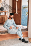 Baju Melayu Teluk Belanga Modern Smart Fit - Dream Blue