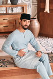 Baju Melayu Teluk Belanga Modern Smart Fit - Dream Blue