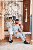 Baju Melayu Teluk Belanga Modern Smart Fit - Dream Blue