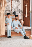 Baju Melayu Kids Teluk Belanga Modern Smart Fit - Dream Blue