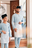 Baju Melayu Kids Teluk Belanga Modern Smart Fit - Dream Blue