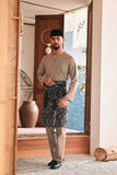 Baju Melayu Teluk Belanga Modern Smart Fit - Natural