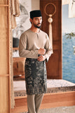 Baju Melayu Teluk Belanga Modern Smart Fit - Natural