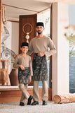 Baju Melayu Teluk Belanga Modern Smart Fit - Beaver