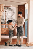 Baju Melayu Teluk Belanga Modern Smart Fit - Natural