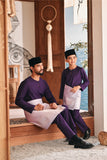 Baju Melayu Teluk Belanga Modern Smart Fit - Indigo