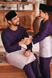 Baju Melayu Teluk Belanga Modern Smart Fit - Indigo