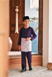 Baju Melayu Kids Teluk Belanga Modern Smart Fit - Indigo