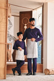 Baju Melayu Kids Teluk Belanga Modern Smart Fit - Gothic Grape