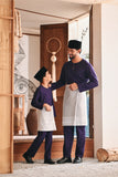 Baju Melayu Teluk Belanga Modern Smart Fit - Gothic Grape