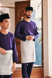 Baju Melayu Teluk Belanga Modern Smart Fit - Gothic Grape