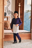 Baju Melayu Kids Teluk Belanga Modern Smart Fit - Gothic Grape