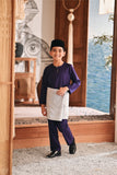 Baju Melayu Kids Teluk Belanga Modern Smart Fit - Gothic Grape