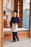 Baju Melayu Kids Teluk Belanga Modern Smart Fit - Gothic Grape