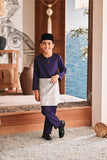 Baju Melayu Kids Teluk Belanga Modern Smart Fit - Gothic Grape