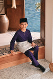 Baju Melayu Kids Teluk Belanga Modern Smart Fit - Gothic Grape