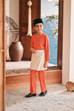 Baju Melayu Kids Teluk Belanga Modern Smart Fit - Mandarin